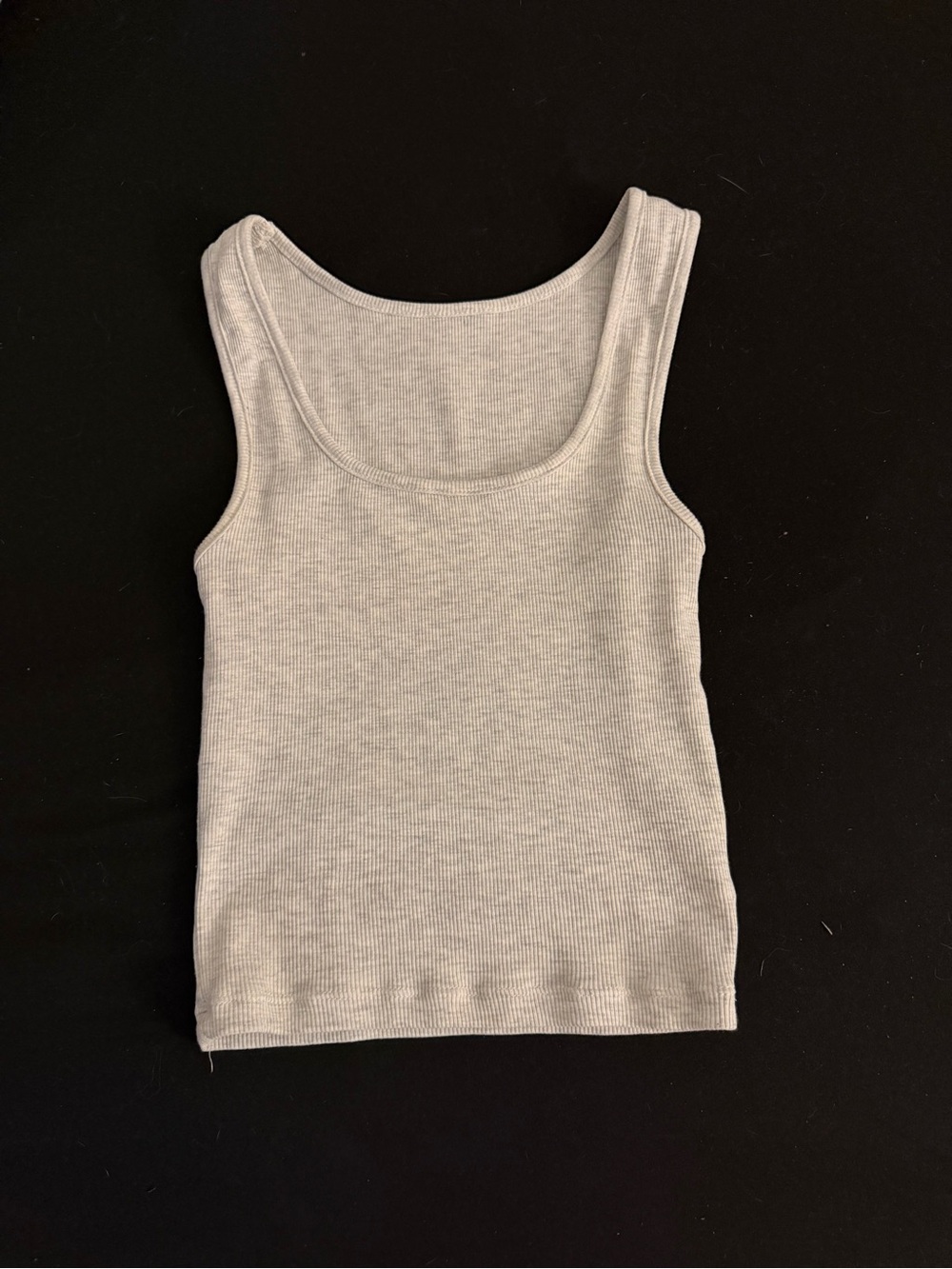 SKIMS Ribbed Scoop Tank Top - Light Gray
